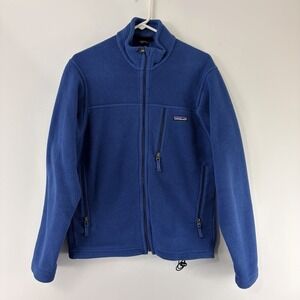 Patagonia Synchilla Full Zip Fleece Jacket Blue Mens Small Gorpcore